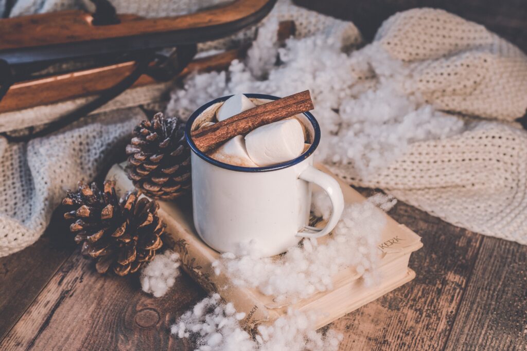 Experiencing a divorce and the holidays doesn't have to feel a solitary as this single cup of cocoa in a winter scene - get our tips for a more happy experience.