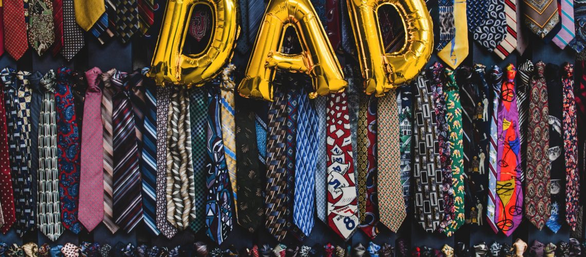 father's day for divorced dads can be a good day with these four tips - you don't need this gold dad balloon and all these ties to do it!